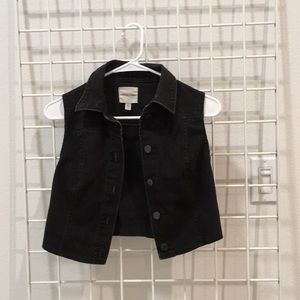 Silence + Noise Jean jacket vest